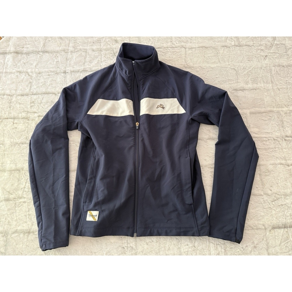 Tracksmith‎ Session Jacket Mens Small Blue Full Zip Running Windbreaker